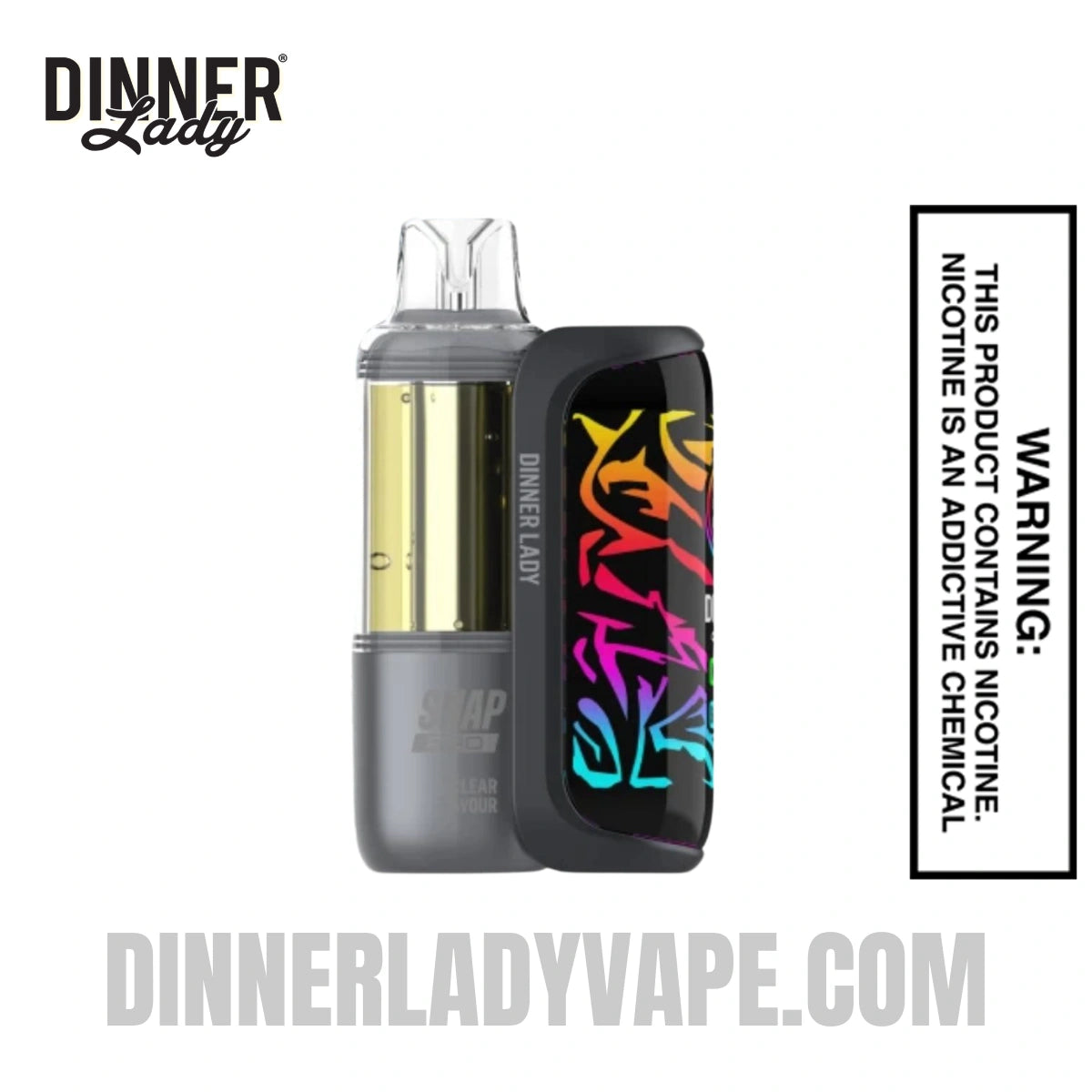 Clear Dinner Lady Snap Pro 35K Disposable Vape Kit Clear Dinner Lady Snap Pro 35K Disposable Vape Kit