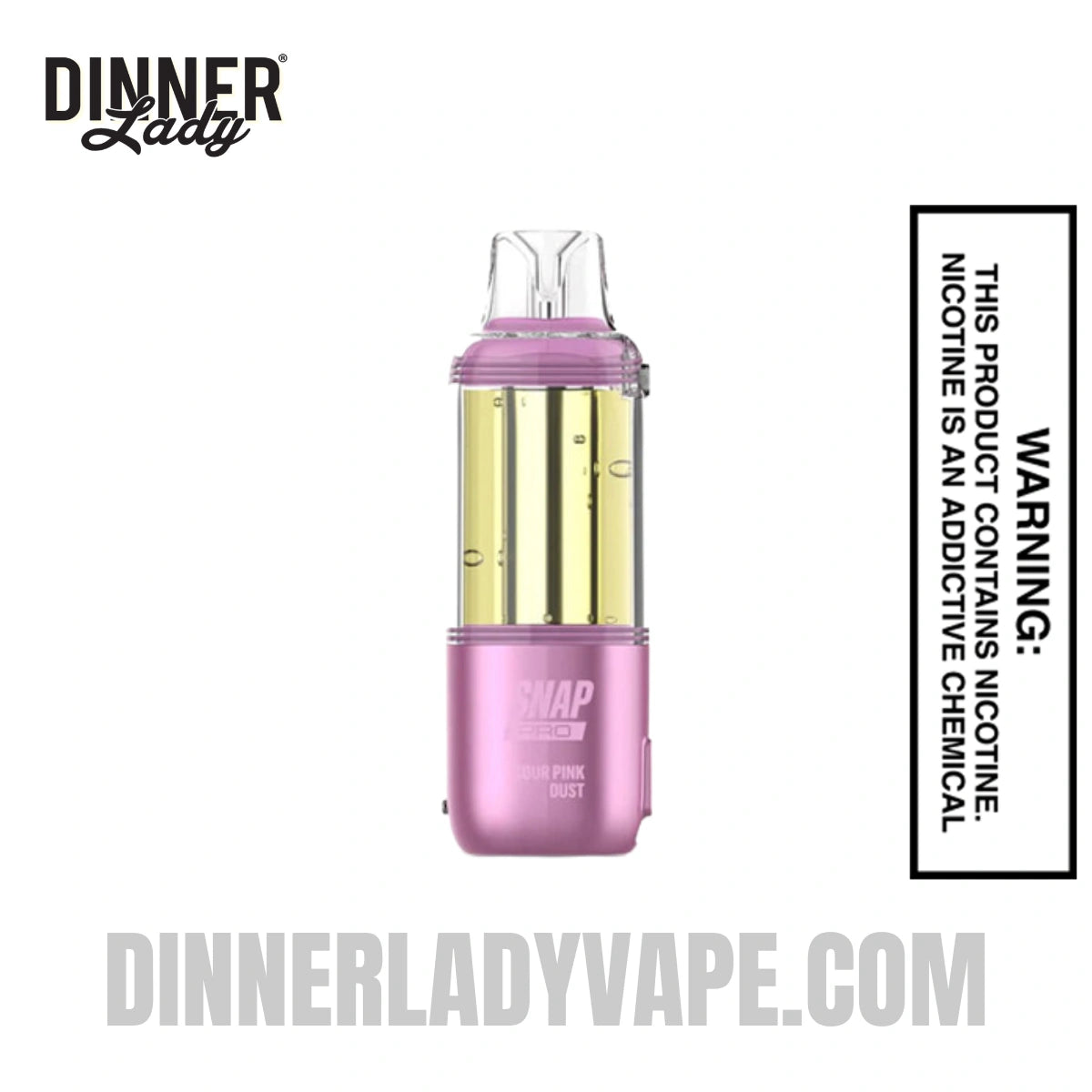 Sour Pink Dust Dinner Lady Snap Pro 35K Disposable Vape Pod Sour Pink Dust Dinner Lady Snap Pro 35K Disposable Vape Pod
