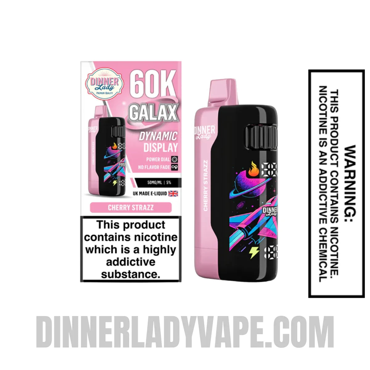 Cherry Strazz Dinner Lady Galax 60K Disposable Vape Cherry Strazz Dinner Lady Galax 60K Disposable Vape