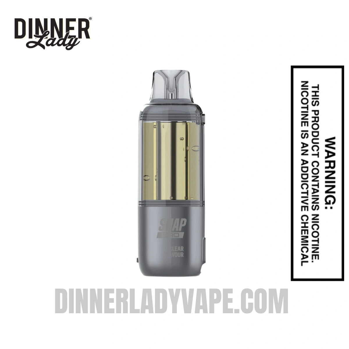Clear Dinner Lady Snap Pro Intense 35K Pre-filled Replacement Pod