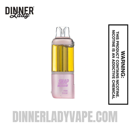 Clear Pink Dinner Lady Snap Pro 35K Disposable Vape Pod