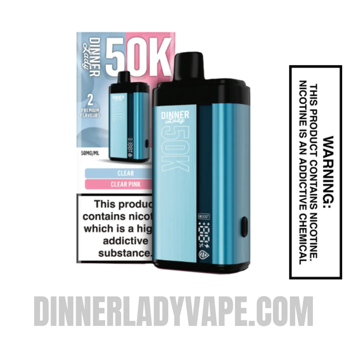 the clear disposable vape Clear 3% Cali UL8000 Disposable Vape — NicDelivery main image 1