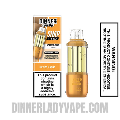 Mexico Mango Dinner Lady Snap Pro 35K Disposable Vape Pod With Package Box