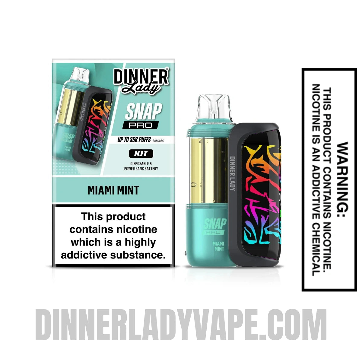 Miami Mint Dinner Lady Snap Pro 35K Disposable Vape Kit