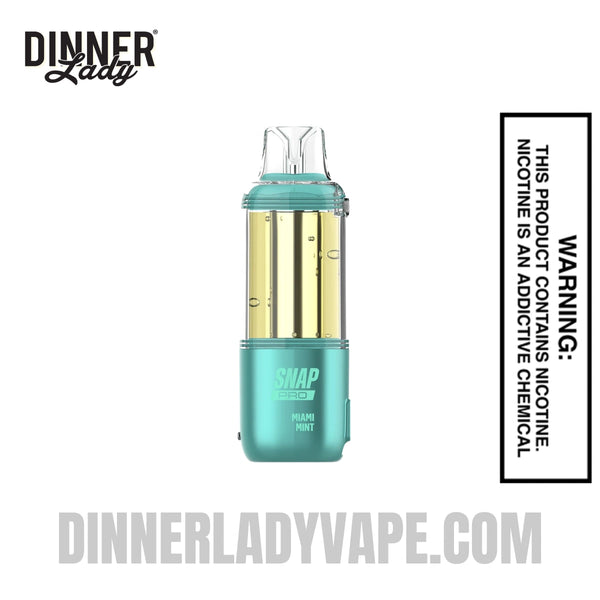 peppermint disposable vape Miami Mint Dinner Lady Snap Pro 35K Pod Flavor:Frozen Pina Colada disposable vape checked luggage AirBar