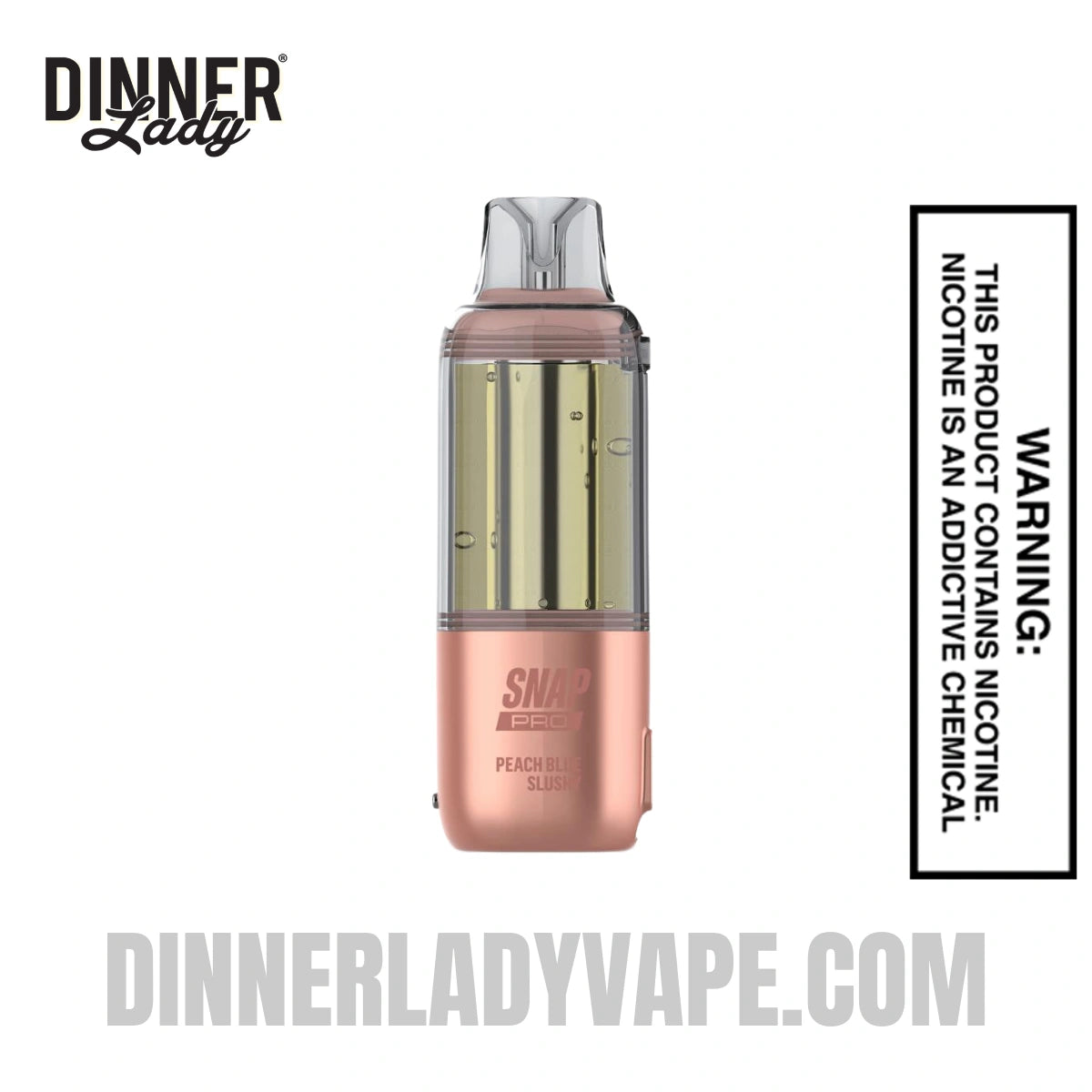 Peach Blue Slushy Dinner Lady Snap Pro Intense 35K Pre-filled Replacement Pod