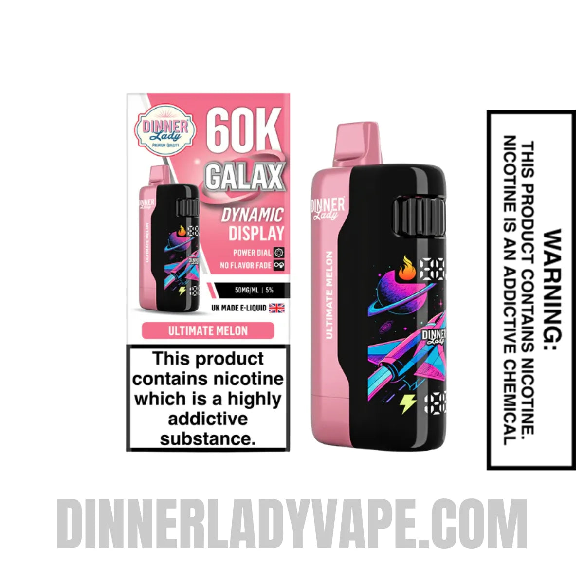 Ultimate Melon Dinner Lady Galax 60K Disposable Vape Ultimate Melon Dinner Lady Galax 60K Disposable Vape
