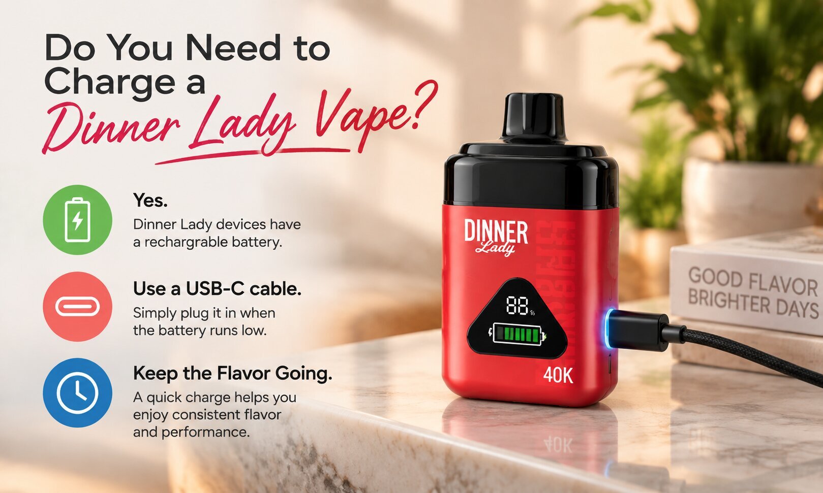 Do You Need to Charge a Dinner Lady Vape?