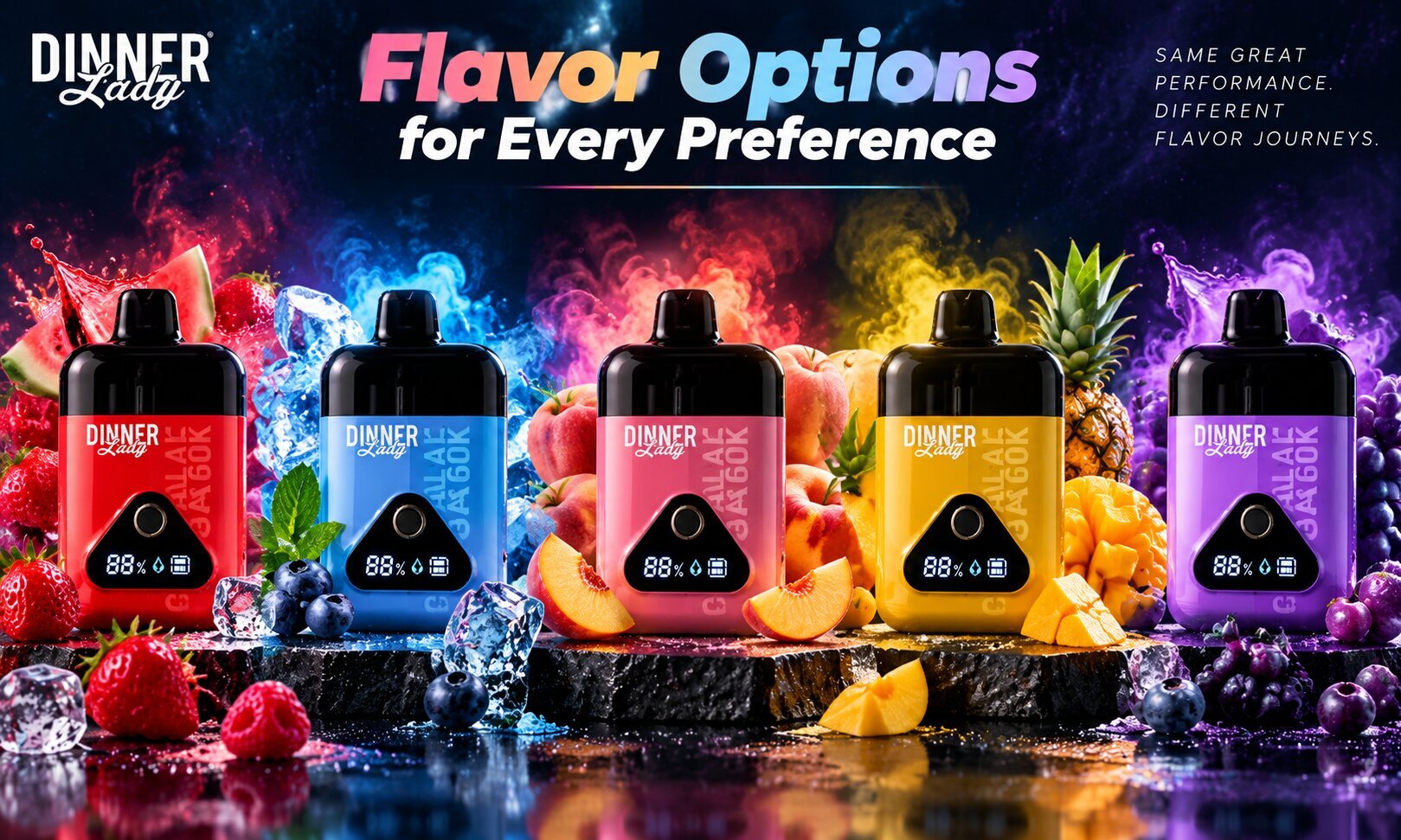 Dinner Lady 50K Vape Flavor Options for Every Preference