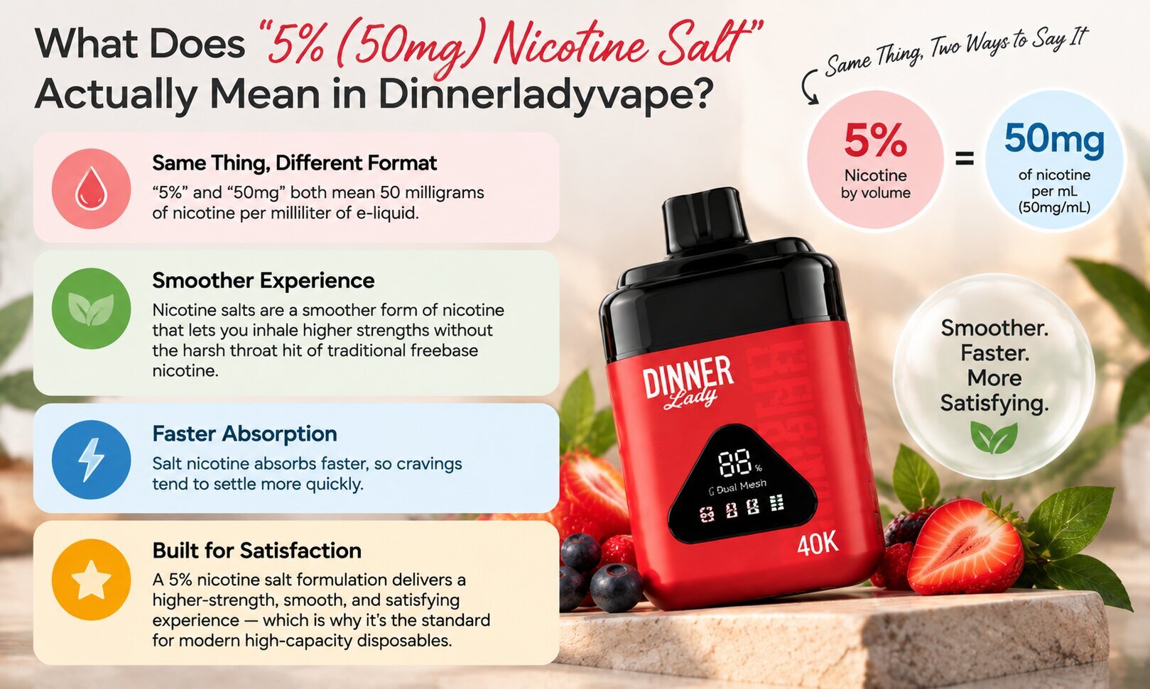What Does 5% (50mg) Nicotine Salt Actually Mean?